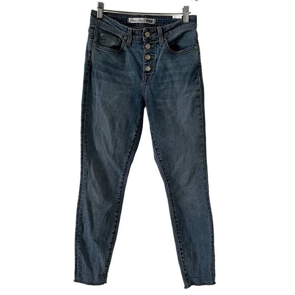 Lovers + Friends Mason Hi-rise Skinny Exposed Button Fly Jeans 25 - Picture 3 of 14